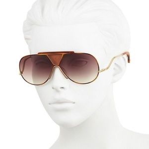 Chloe (Willis) Shield 64mm Round Sunglasses...New
